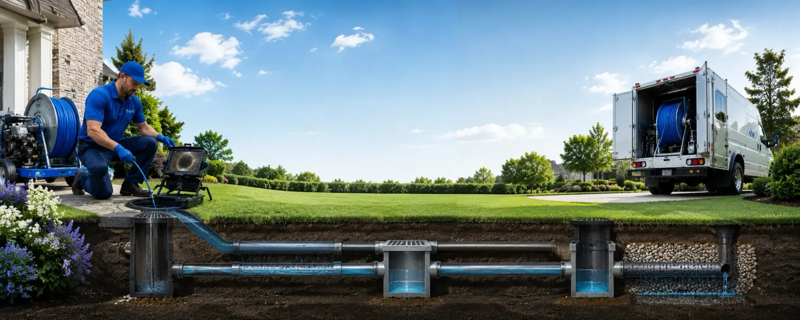 Outdoor drain cleaning information for San Bruno, CA